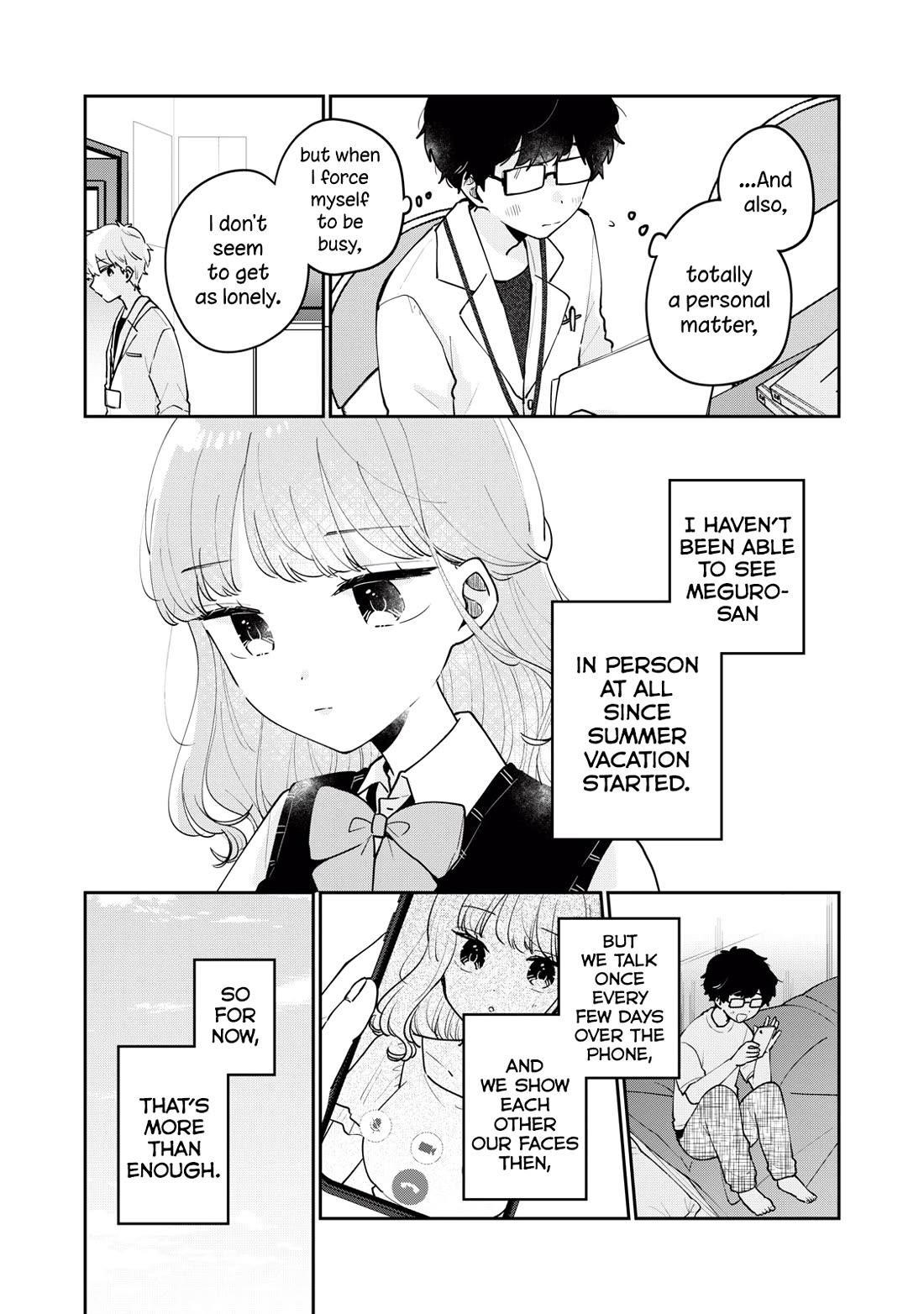 It's Not Meguro-san's First Time Chapter 73 page 4 - Chapter 73: What she needs by her side now