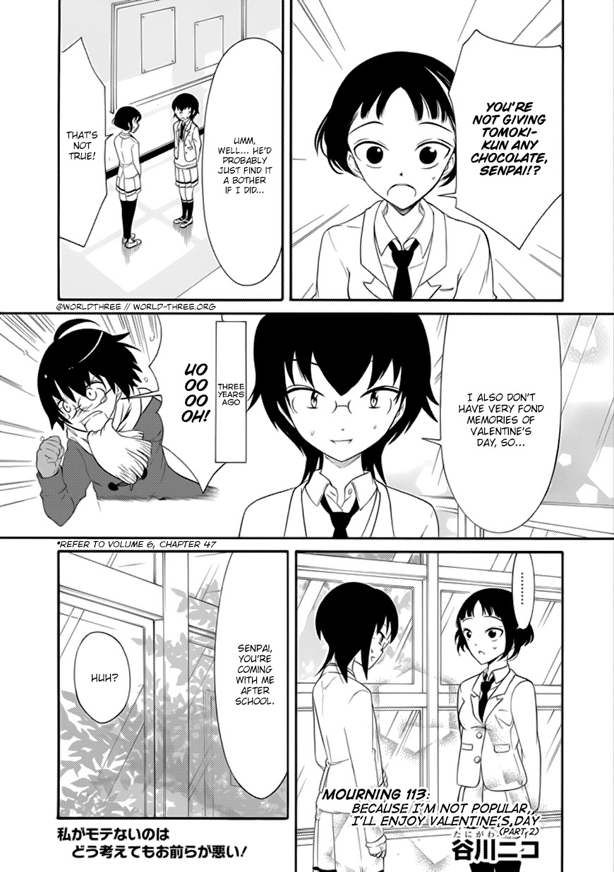 It's Not My Fault That I'm Not Popular! Chapter 113 page 1 - Chapter 113: Because I'm Not Popular, I'll Enjoy Valentine's Day (Part 2)