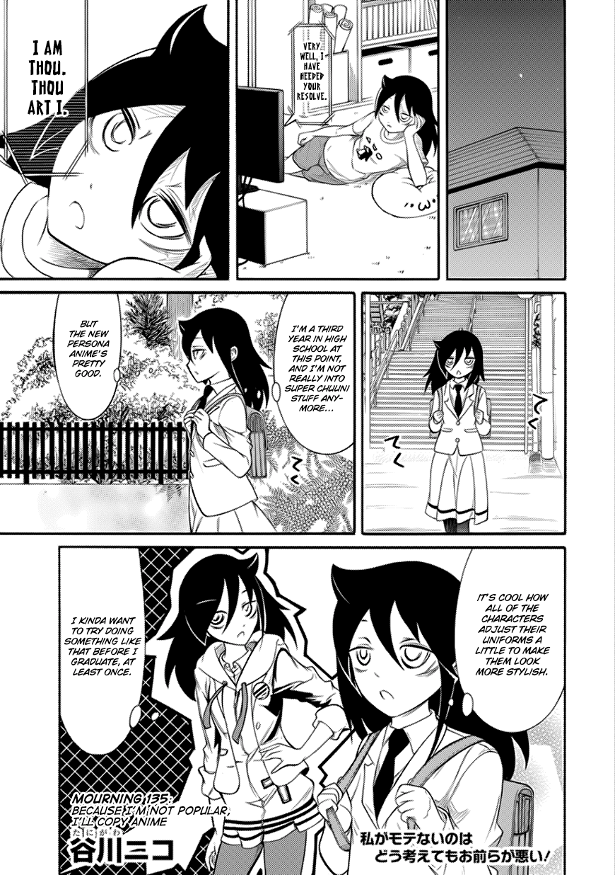 It's Not My Fault That I'm Not Popular! Chapter 135 page 1 - Chapter 135: Because I'm Not Popular, I'll Copy Anime
