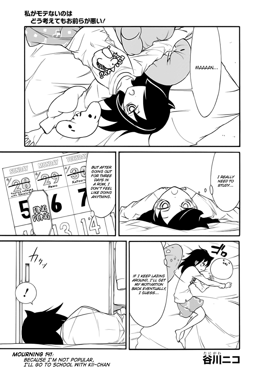 It's Not My Fault That I'm Not Popular! Chapter 141 page 1 - Chapter 141: Because I'm Not Popular, I'll Go to School With Kii-chan