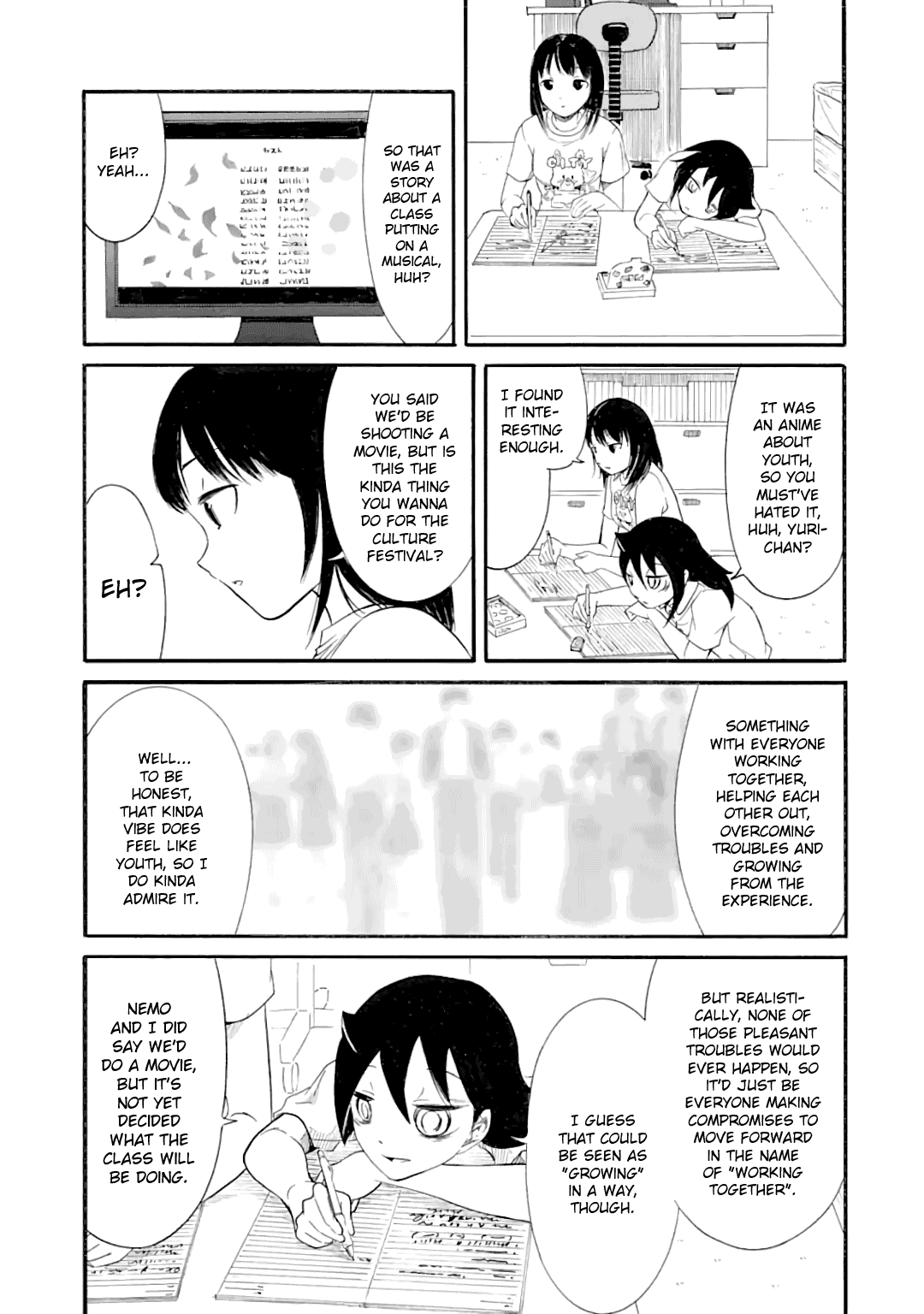 It's Not My Fault That I'm Not Popular! Chapter 183.2 page 5 - Chapter 183.2: Since I'm Not Popular, A Typhoon is Coming (Part 2)