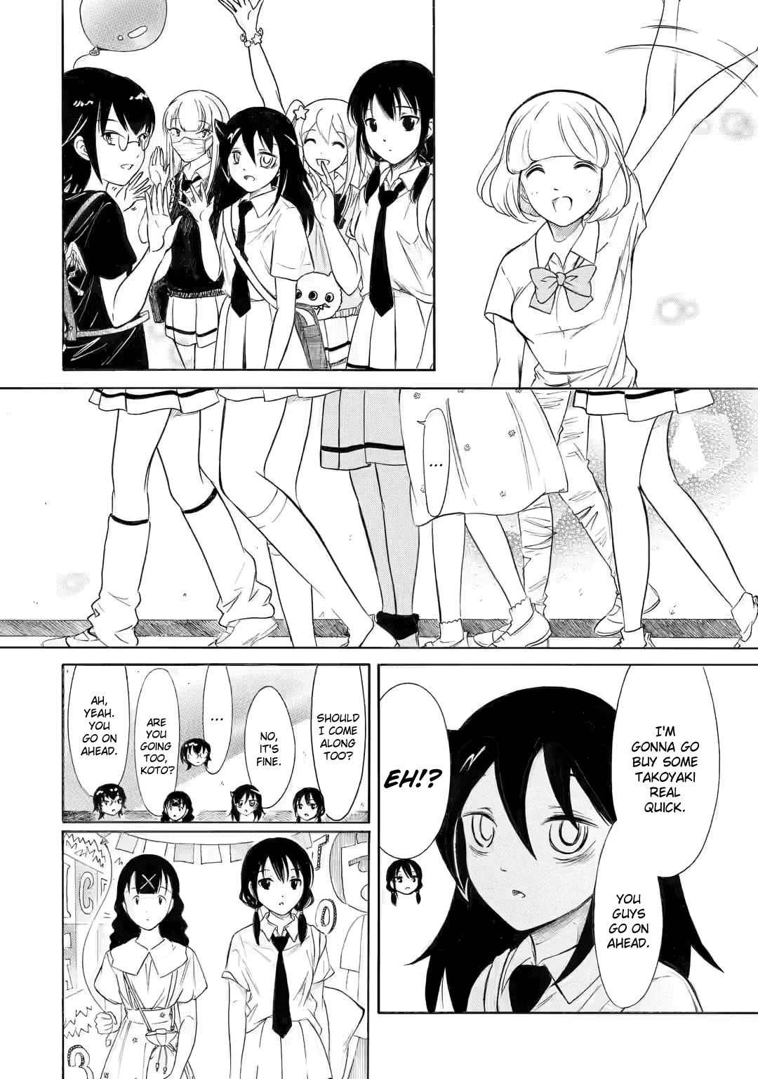 It's Not My Fault That I'm Not Popular! Chapter 198.2 page 12 - Chapter 198.2: Since I'm Not Popular, I'll Go To Yuu-chan's School (Part 2)