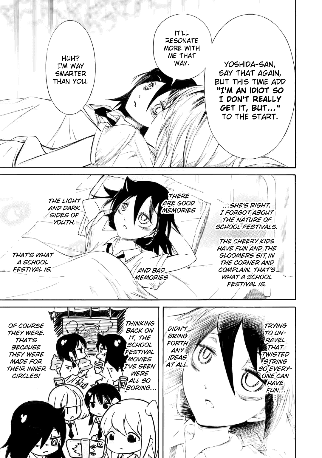 It's Not My Fault That I'm Not Popular! Chapter 201.2 page 9 - Chapter 201.2: Since I'm Not Popular, I'll Think In My Sleep (Part 2)
