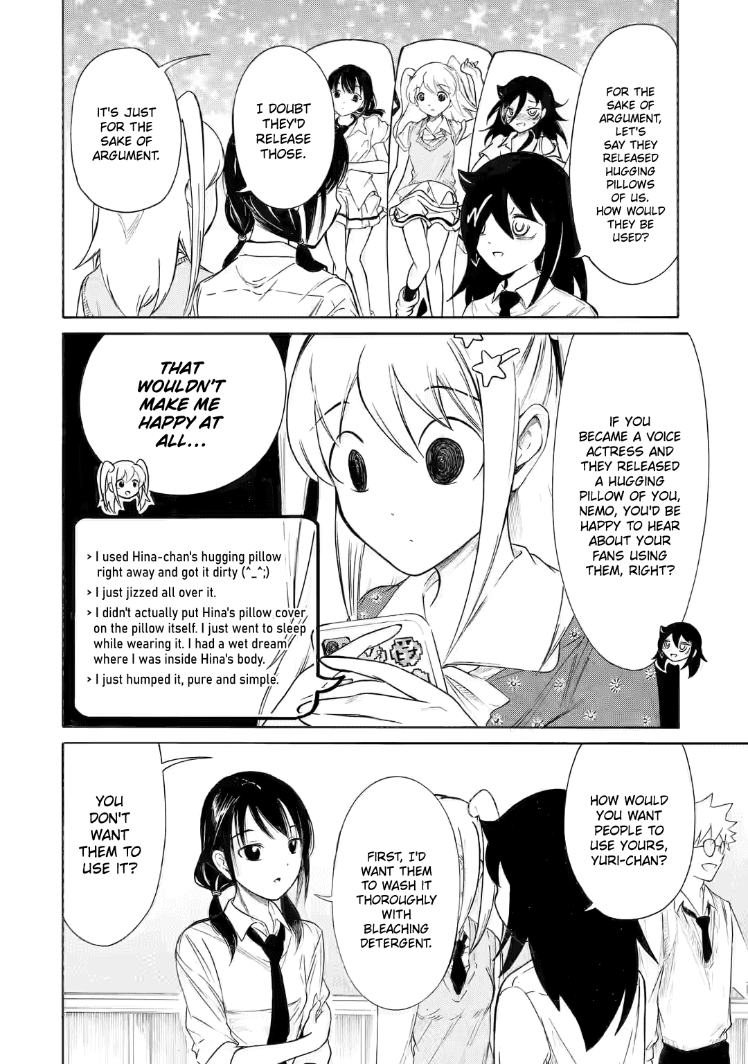 It's Not My Fault That I'm Not Popular! Chapter 205.5 page 2 - Chapter 205.5: Special: Watamote Hugging Pillow Promo