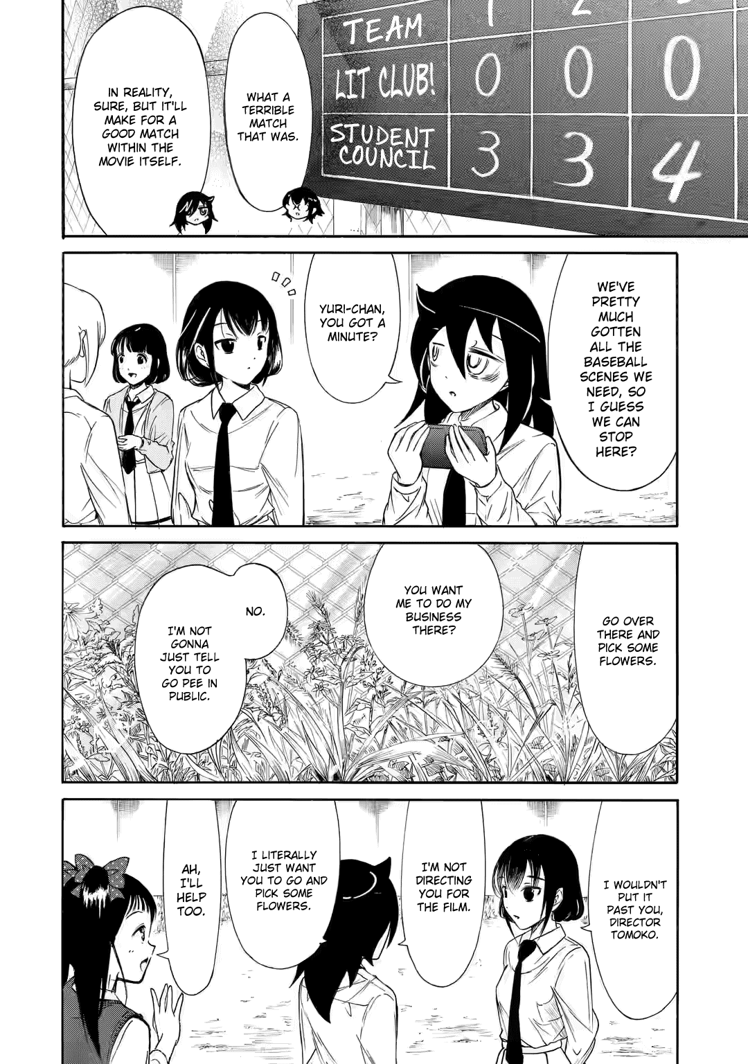 It's Not My Fault That I'm Not Popular! Chapter 209.2 page 3 - Chapter 209.2: Since I'm Not Popular, It's a Baseball Chapter (Part 2)