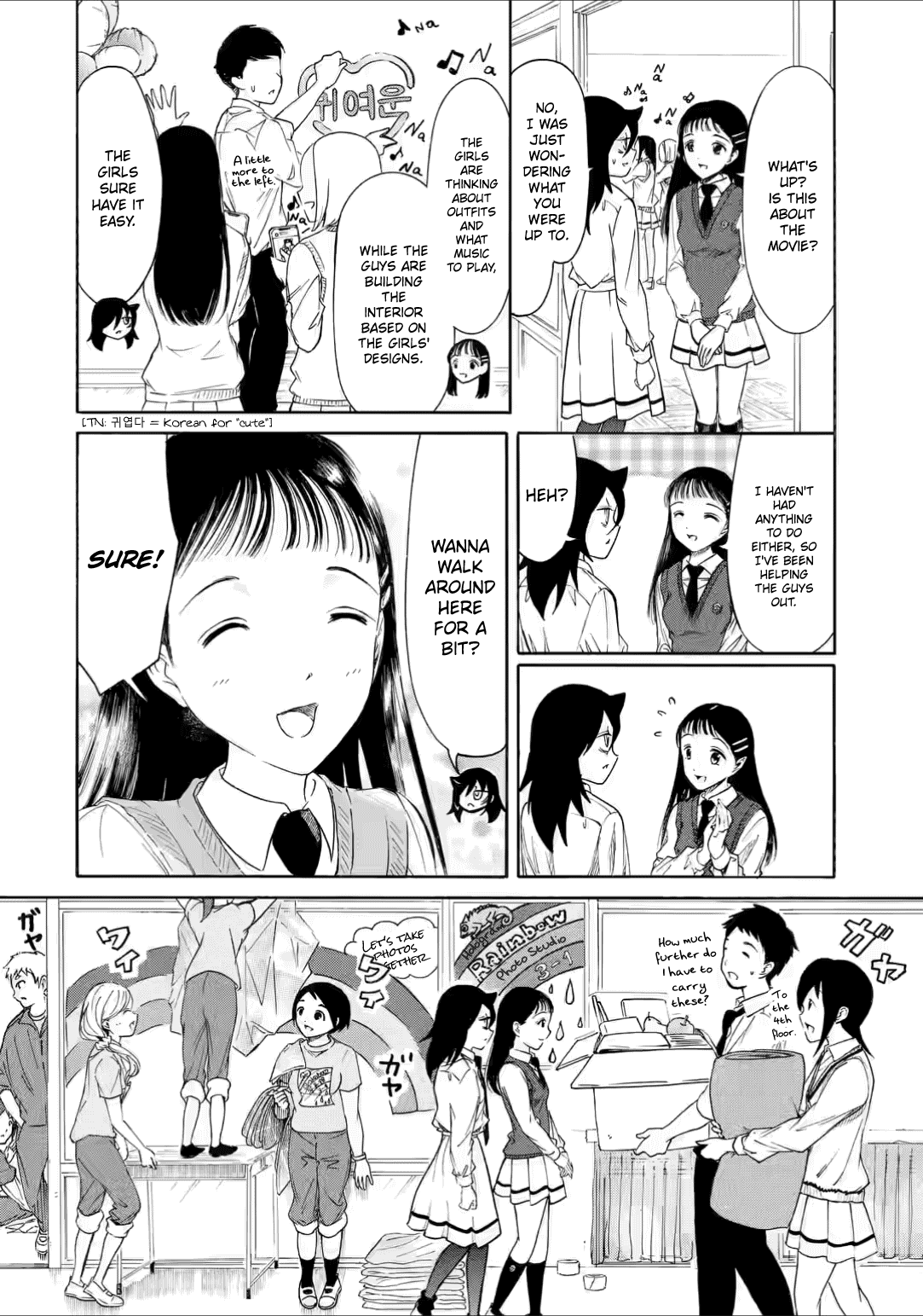 It's Not My Fault That I'm Not Popular! Chapter 210.3 page 8 - Chapter 210.3: Since I'm Not Popular, I'll Prepare For the School Festival (Part 3)
