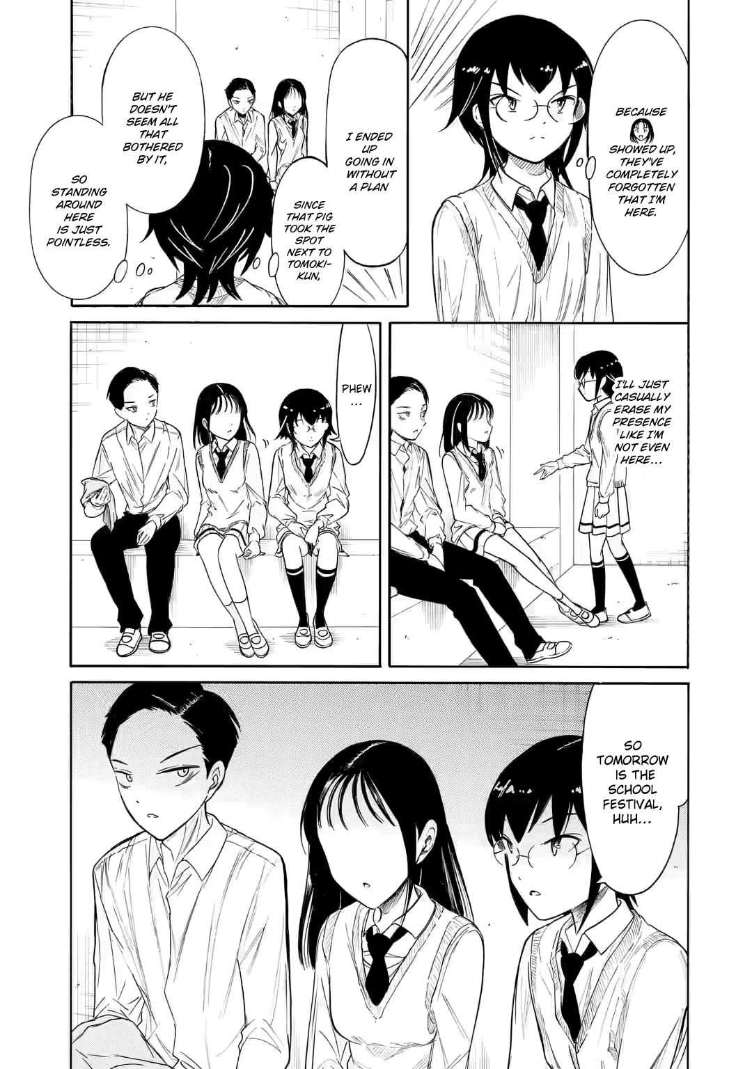 It's Not My Fault That I'm Not Popular! Chapter 213.2 page 4 - Chapter 213.2: Since I'm Not Popular, It's the Day Before the School Festival (Part 2)