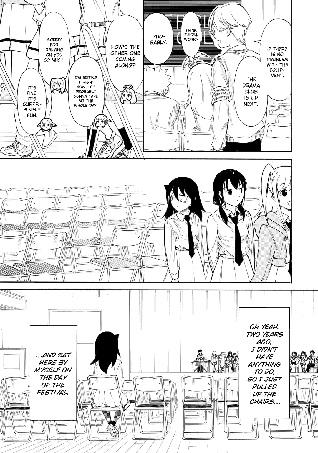 It's Not My Fault That I'm Not Popular! Chapter 213.3 page 4 - Chapter 213.3: Since I'm Not Popular, It's the Day Before the School Festival (Part 3)