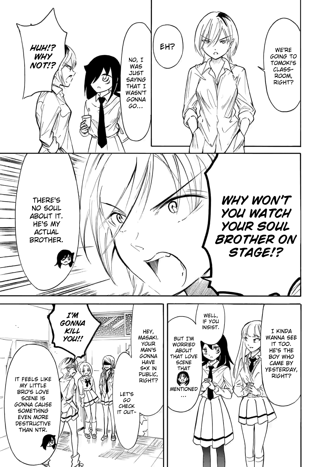 It's Not My Fault That I'm Not Popular! Chapter 217.2 page 9 - Chapter 217.2: Since I'm Not Popular, It's the School Festival's Stage (Part 2)