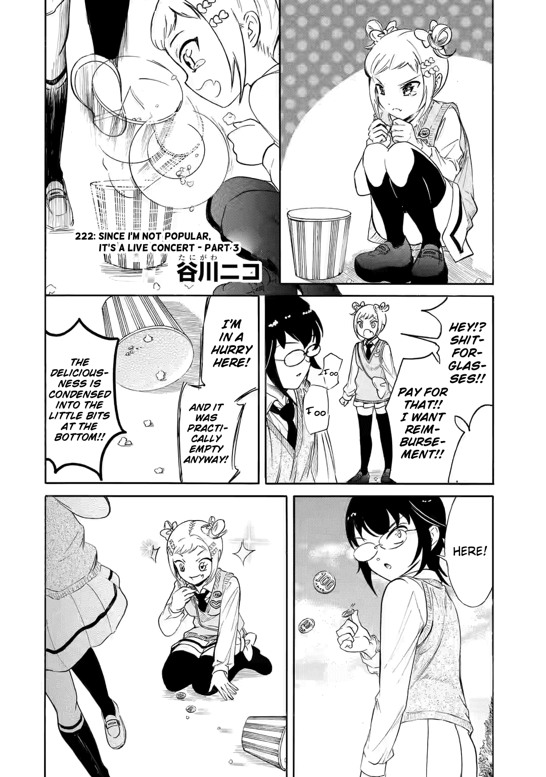 It's Not My Fault That I'm Not Popular! Chapter 222.3 page 1 - Chapter 222.3: Since I'm Not Popular, It's a Live Concert (Part 3)