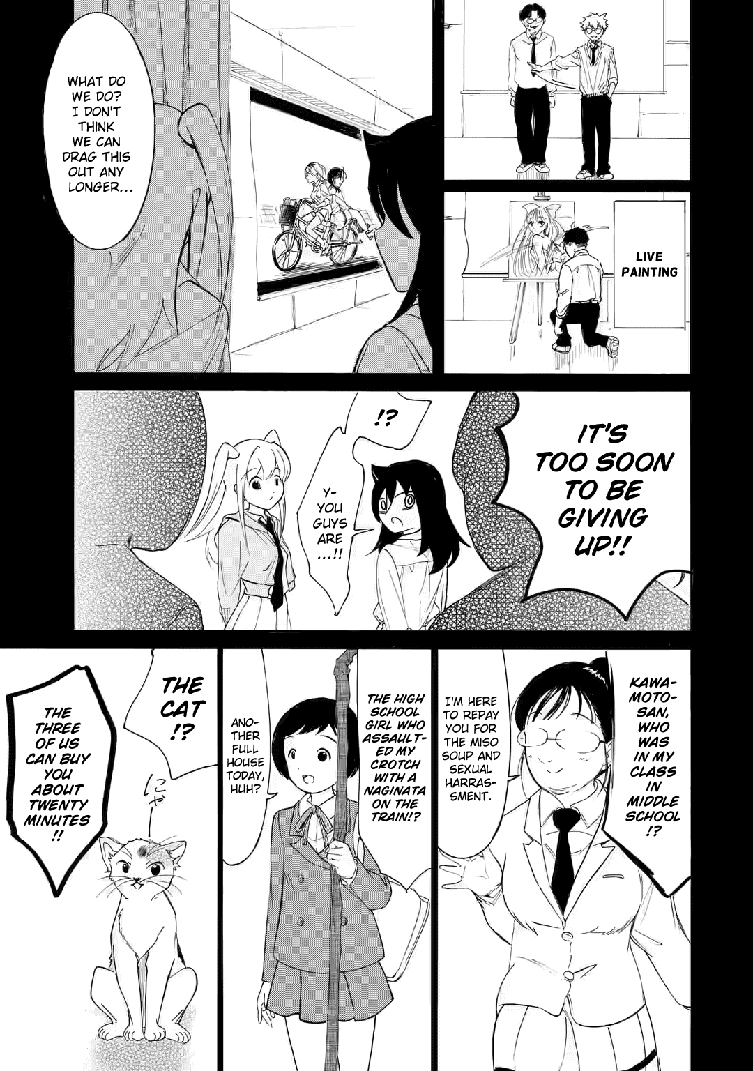 It's Not My Fault That I'm Not Popular! Chapter 224.2 page 9 - Chapter 224.2: Since I'm Not Popular, The First Day of the School Festival Comes to an End (Part 2)