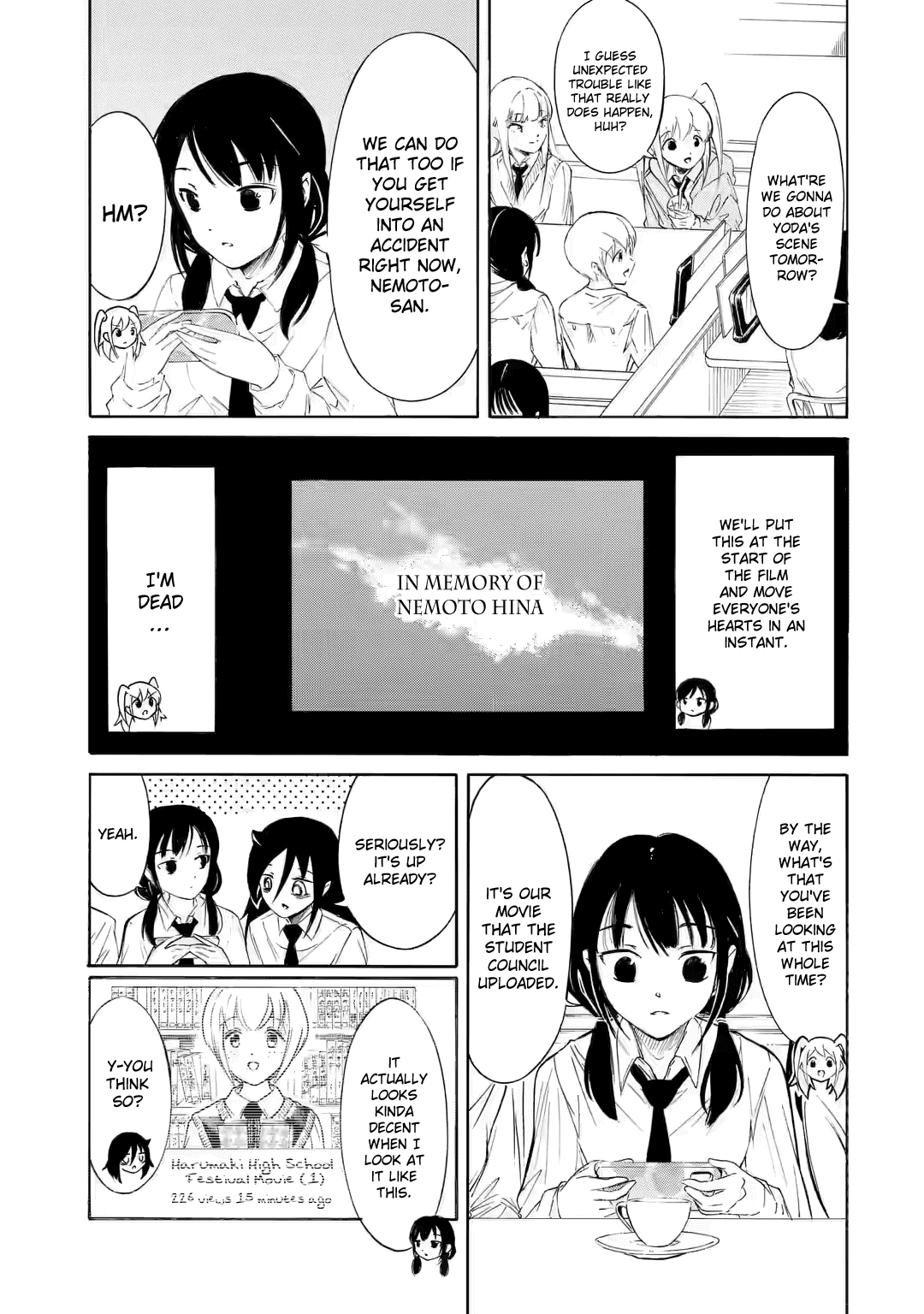 It's Not My Fault That I'm Not Popular! Chapter 224.5 page 10 - Chapter 224.5: Watamote ch224-3: Since I'm Not Popular, The First Day of the School Festival Comes to an End (Part 3)