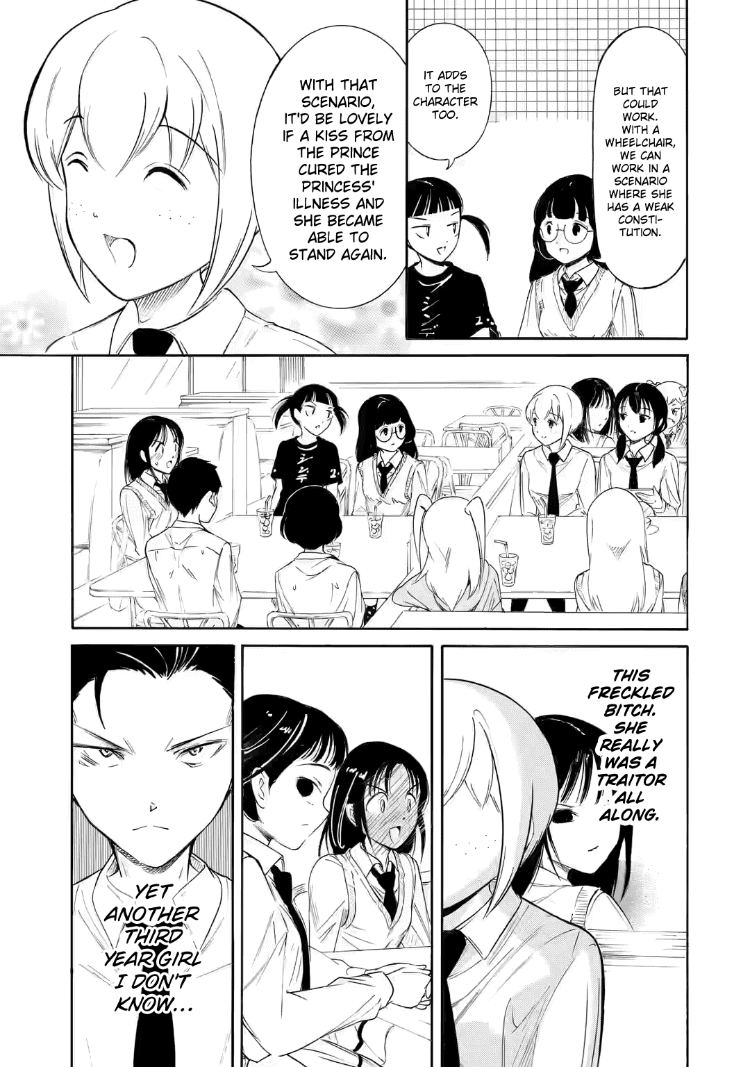 It's Not My Fault That I'm Not Popular! Chapter 224.5 page 12 - Chapter 224.5: Watamote ch224-3: Since I'm Not Popular, The First Day of the School Festival Comes to an End (Part 3)