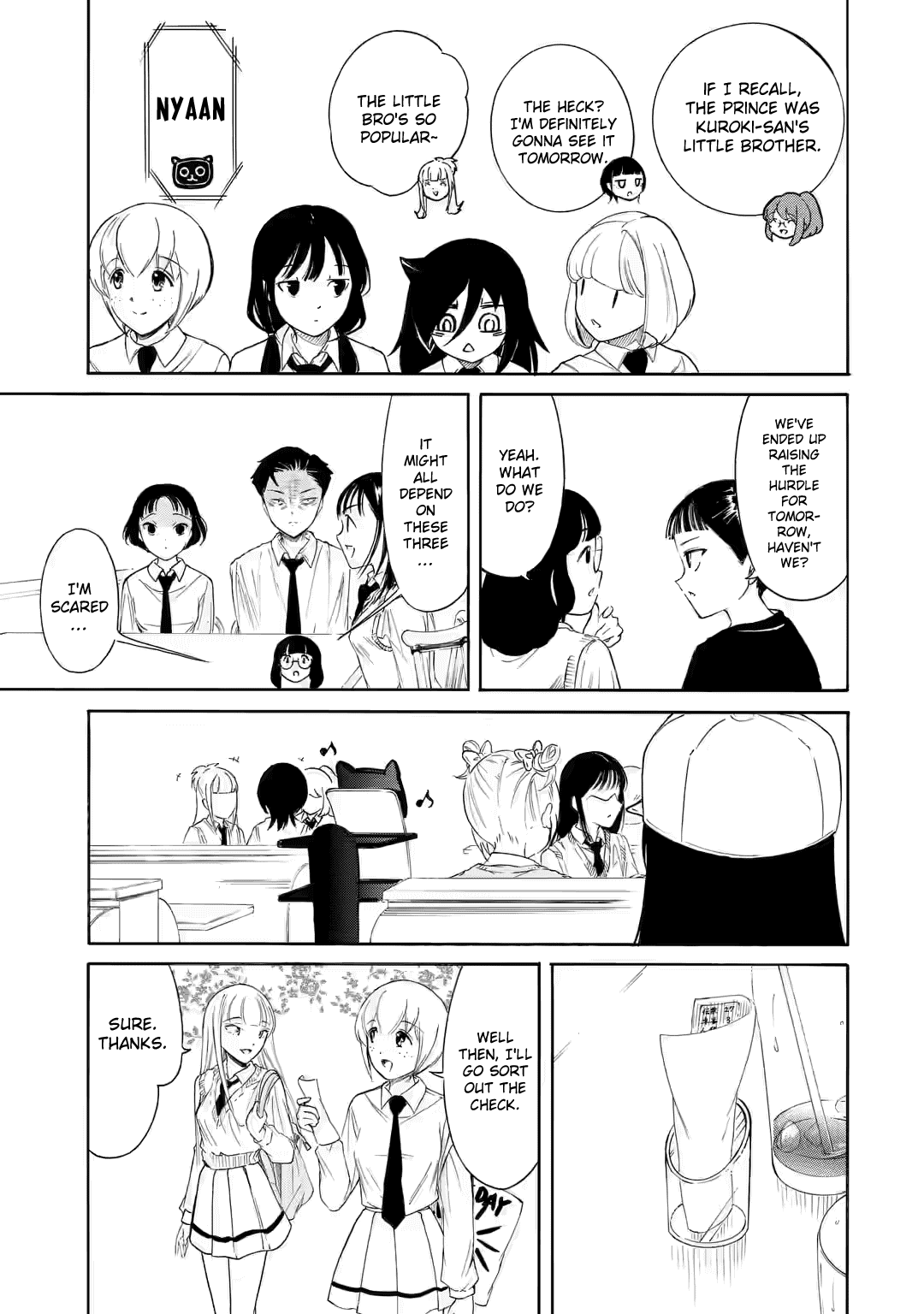 It's Not My Fault That I'm Not Popular! Chapter 224.5 page 14 - Chapter 224.5: Watamote ch224-3: Since I'm Not Popular, The First Day of the School Festival Comes to an End (Part 3)