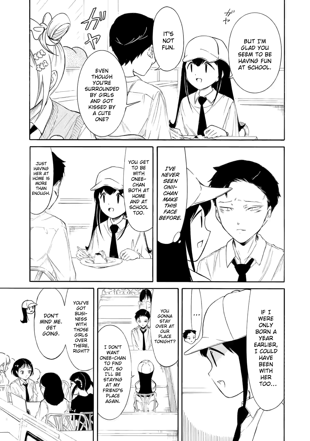 It's Not My Fault That I'm Not Popular! Chapter 224.5 page 4 - Chapter 224.5: Watamote ch224-3: Since I'm Not Popular, The First Day of the School Festival Comes to an End (Part 3)