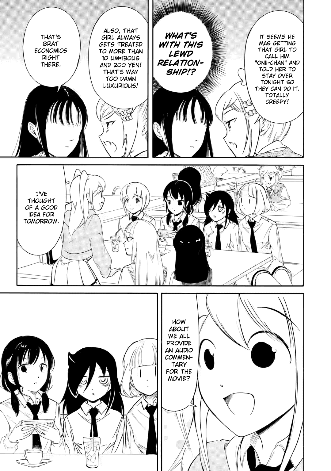 It's Not My Fault That I'm Not Popular! Chapter 224.5 page 6 - Chapter 224.5: Watamote ch224-3: Since I'm Not Popular, The First Day of the School Festival Comes to an End (Part 3)