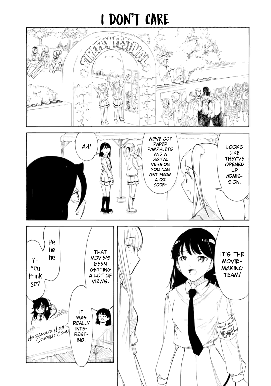 It's Not My Fault That I'm Not Popular! Chapter 226.2 page 4 - Chapter 226.2: Since I'm Not Popular, It's Day 2 of the School Festival (Part 2)