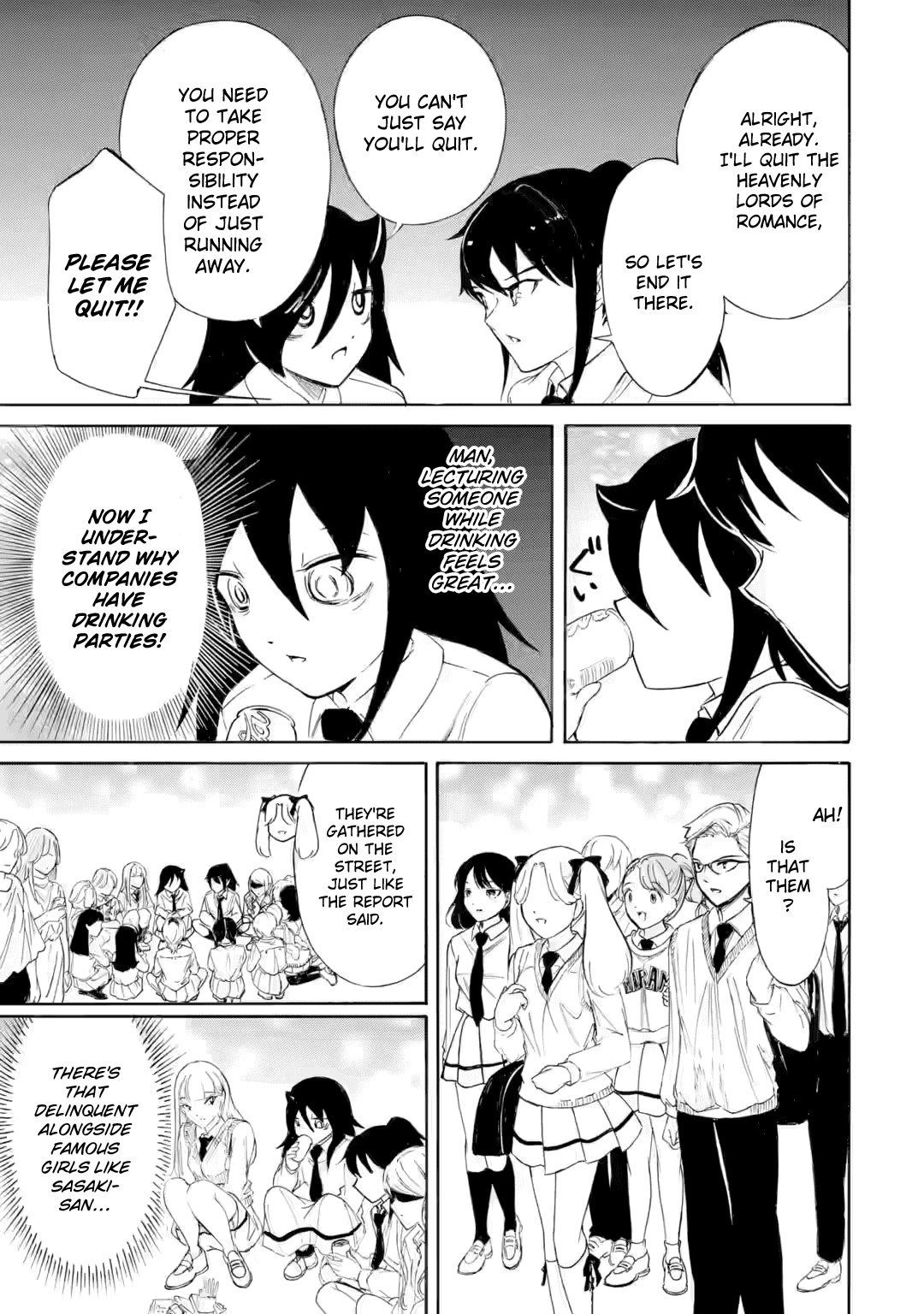 It's Not My Fault That I'm Not Popular! Chapter 237.2 page 13 - Chapter 237.2: Since I'm Not Popular, They'll Get Started On The Street (Part 3)