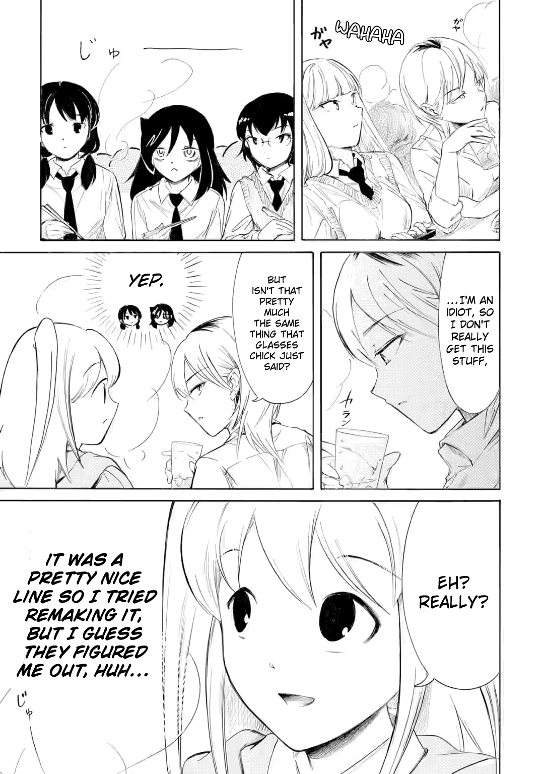 It's Not My Fault That I'm Not Popular! Chapter 238.1 page 3 - Chapter 238.1: Since I'm Not Popular, We'll Have The Wrap-Up Party Here Again (Part 2)