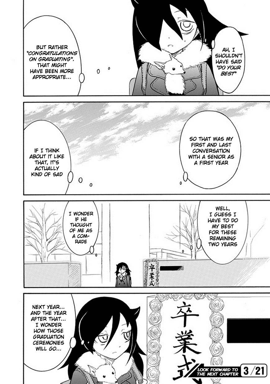 It's Not My Fault That I'm Not Popular! Chapter 37 page 14 - Chapter 37: Mourning 37: Because I'm Not Popular, I'll Go to the Graduation Ceremony