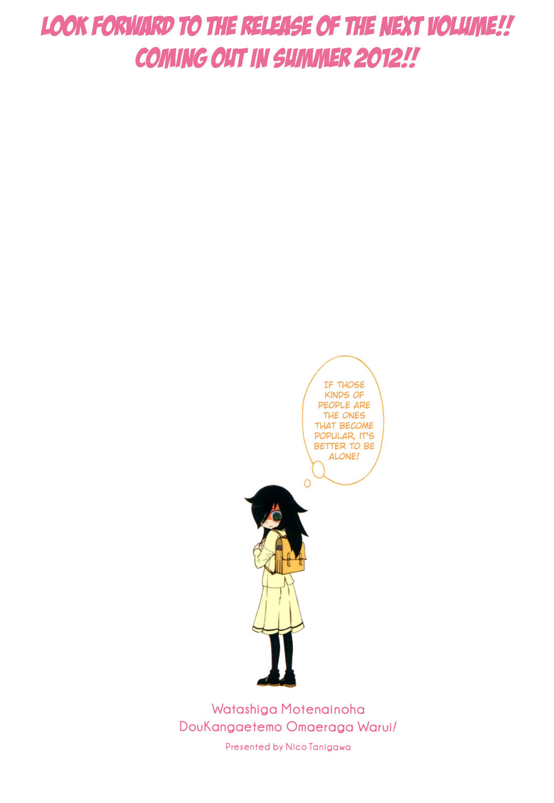 It's Not My Fault That I'm Not Popular! Chapter 9.6 page 3 - Chapter 9.6: Omake