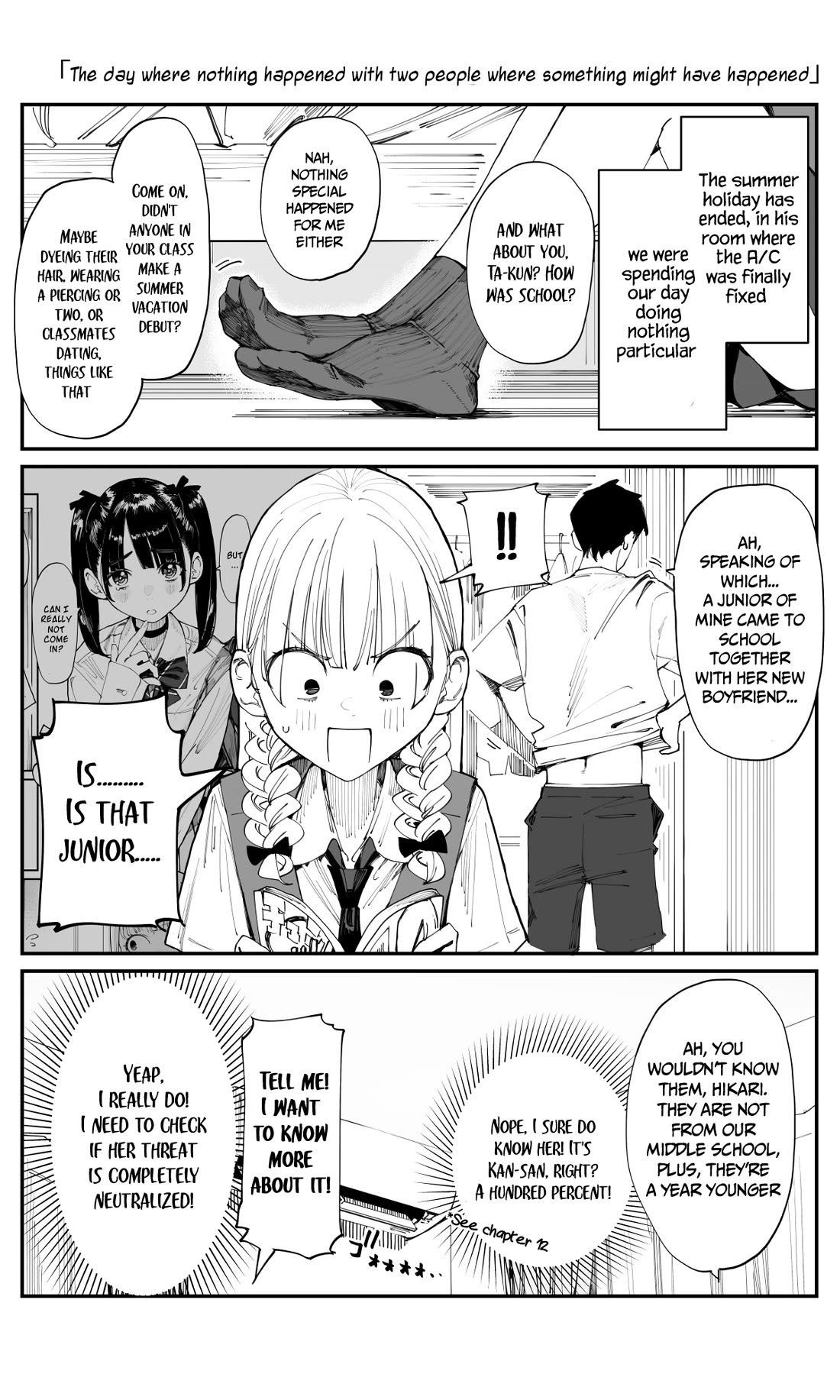 It's Quite Late, but I've Fallen in Love with My Childhood Friend Chapter 18 page 1 - Chapter 18: The Day Where Nothing Happened With Two People Where Something Might Have Happened