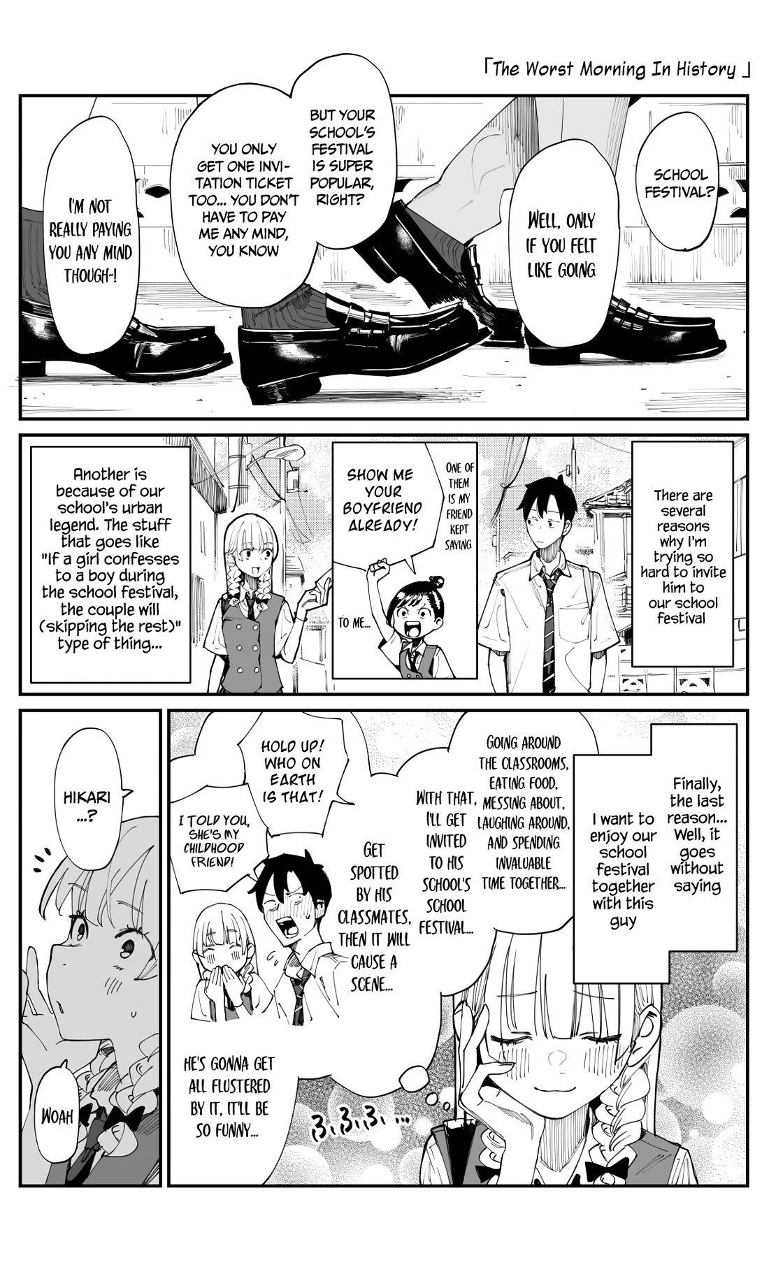 It's Quite Late, but I've Fallen in Love with My Childhood Friend Chapter 19 page 1 - Chapter 19: The Worst Morning In History