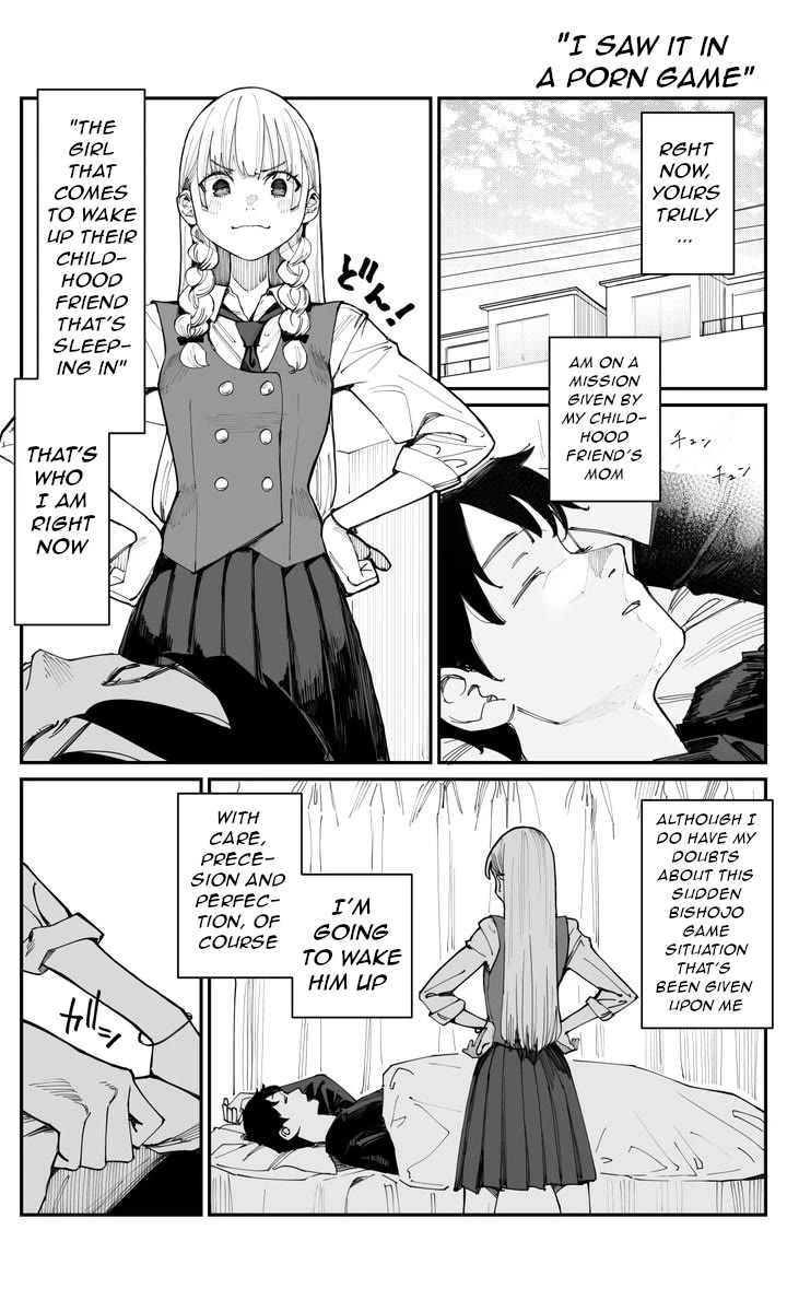 It's Quite Late, but I've Fallen in Love with My Childhood Friend Chapter 3 page 1 - Chapter 3: I Saw It in a Porn Game
