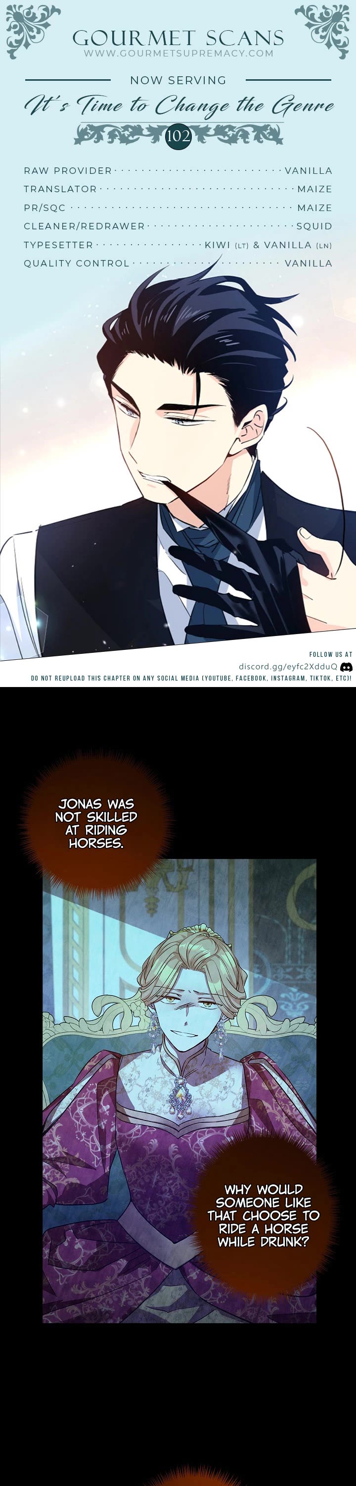 It’s Time to Change the Genre Chapter 102 page 1 - Chapter 102