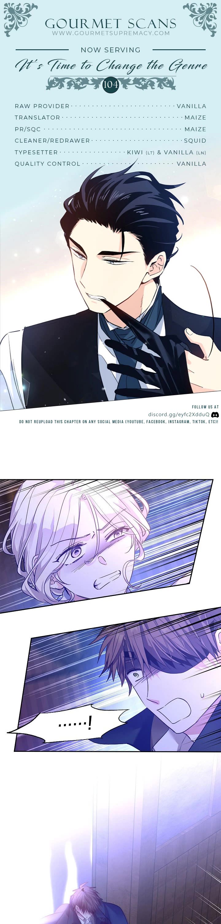 It’s Time to Change the Genre Chapter 104 page 1 - Chapter 104