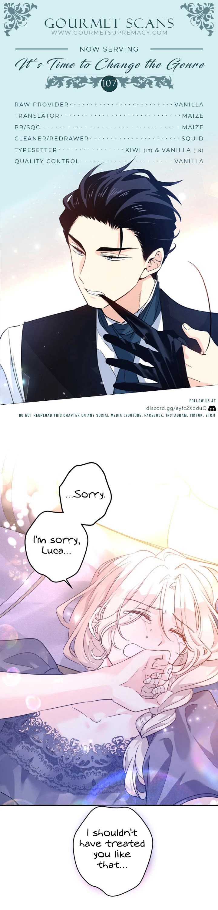 It’s Time to Change the Genre Chapter 107 page 1 - Chapter 107