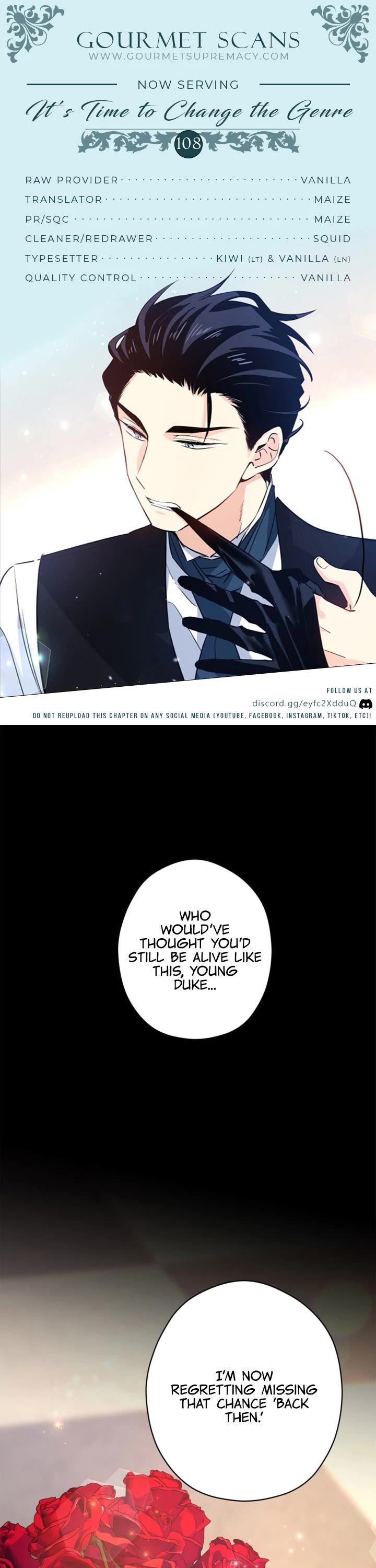 It’s Time to Change the Genre Chapter 108 page 1 - Chapter 108