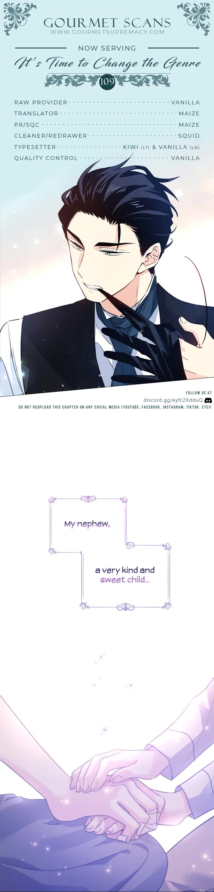 It’s Time to Change the Genre Chapter 109 page 1 - Chapter 109