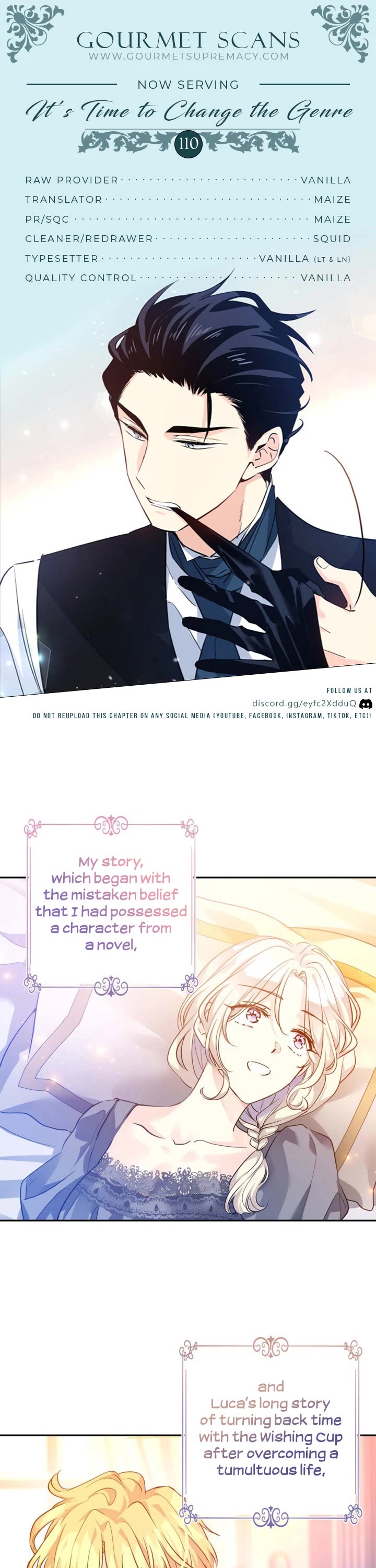 It’s Time to Change the Genre Chapter 110 page 1 - Chapter 110