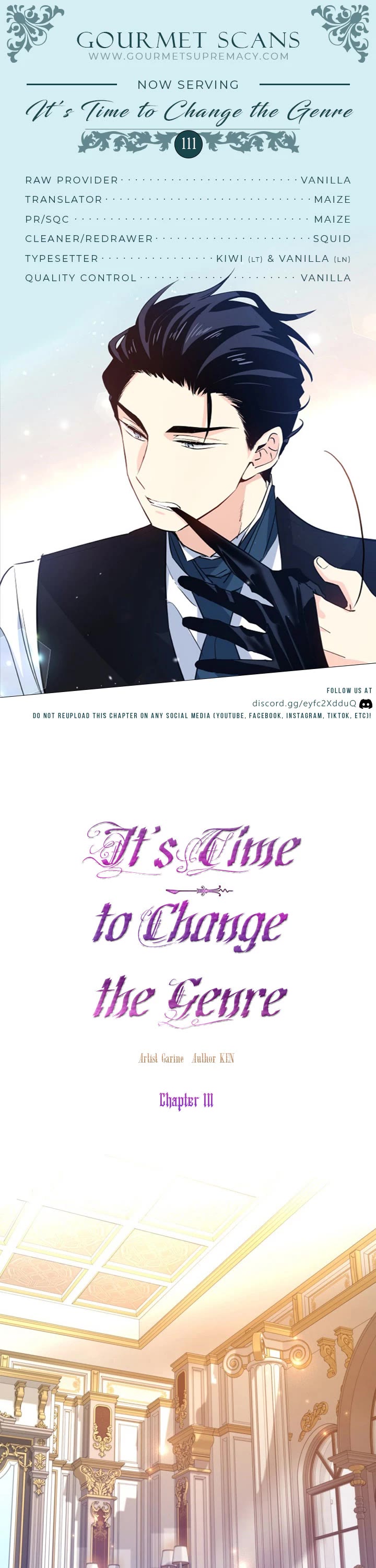 It’s Time to Change the Genre Chapter 111 page 1 - Chapter 111