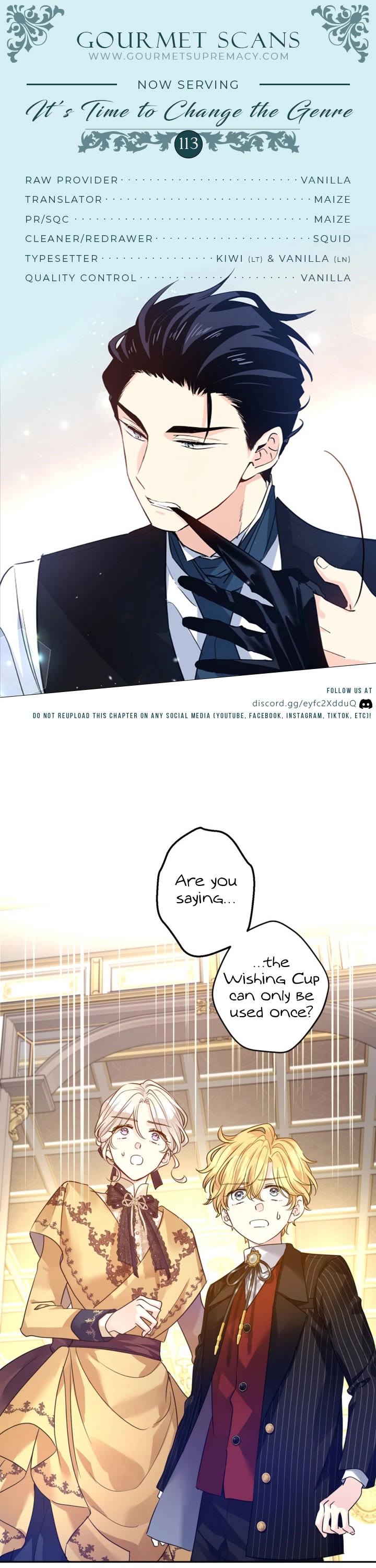 It’s Time to Change the Genre Chapter 113 page 1 - Chapter 113