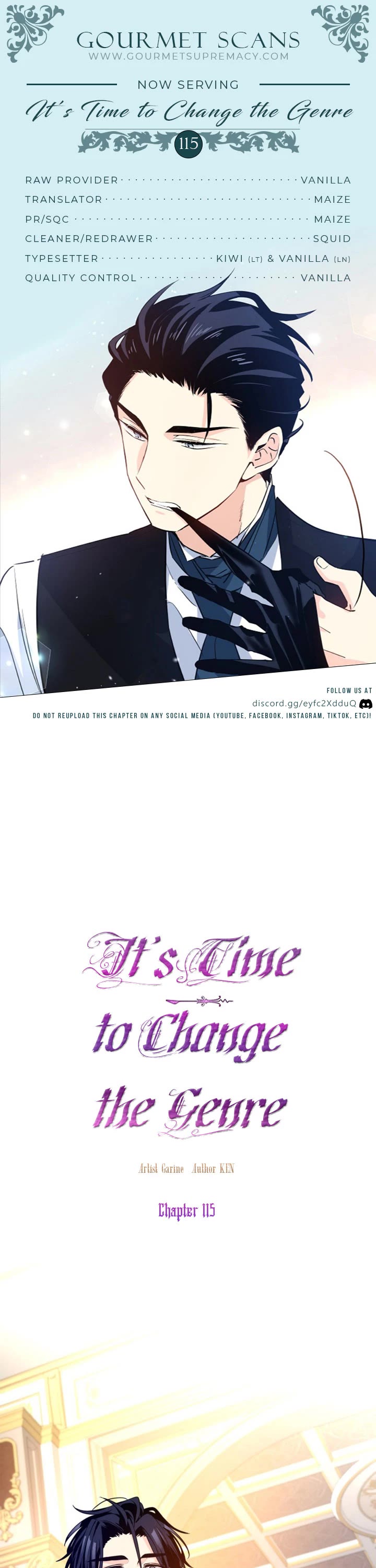 It’s Time to Change the Genre Chapter 115 page 1 - Chapter 115