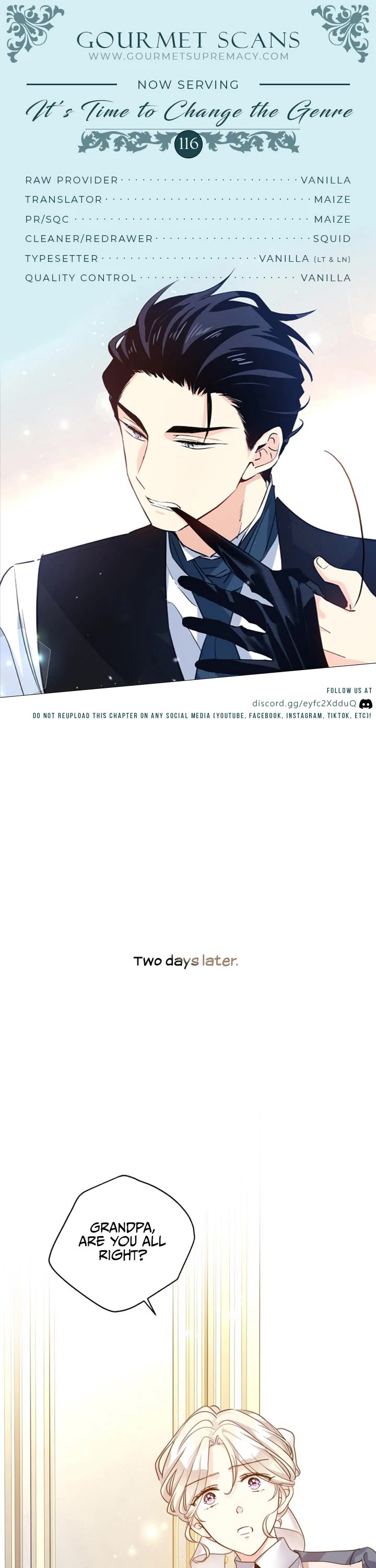 It’s Time to Change the Genre Chapter 116 page 1 - Chapter 116