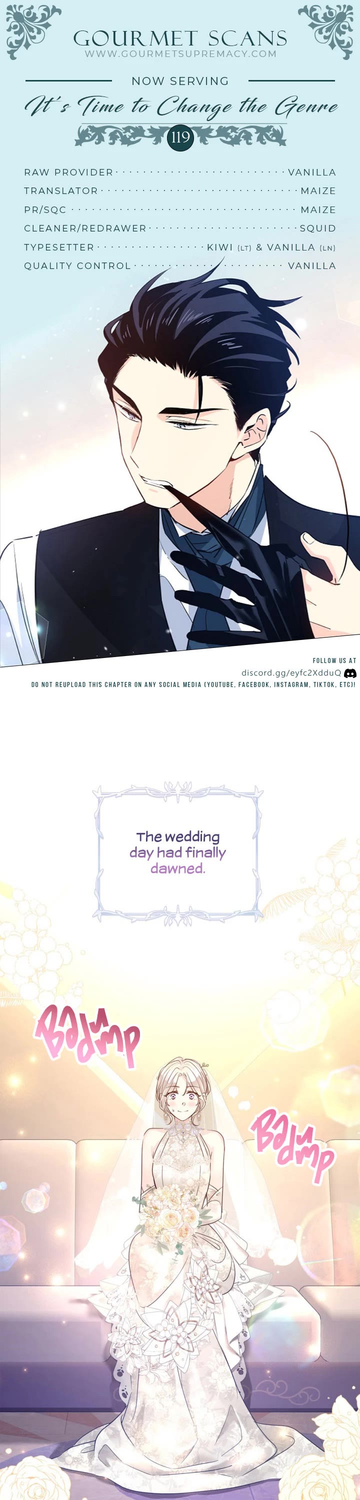 It’s Time to Change the Genre Chapter 119 page 1 - Chapter 119: End of Main Story
