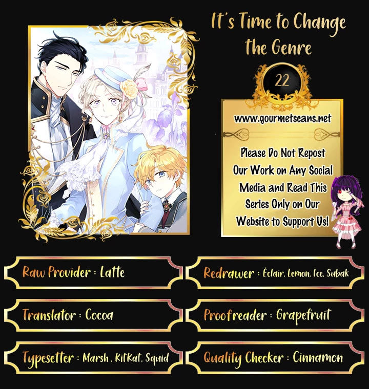 It’s Time to Change the Genre Chapter 22 page 1 - Chapter 22