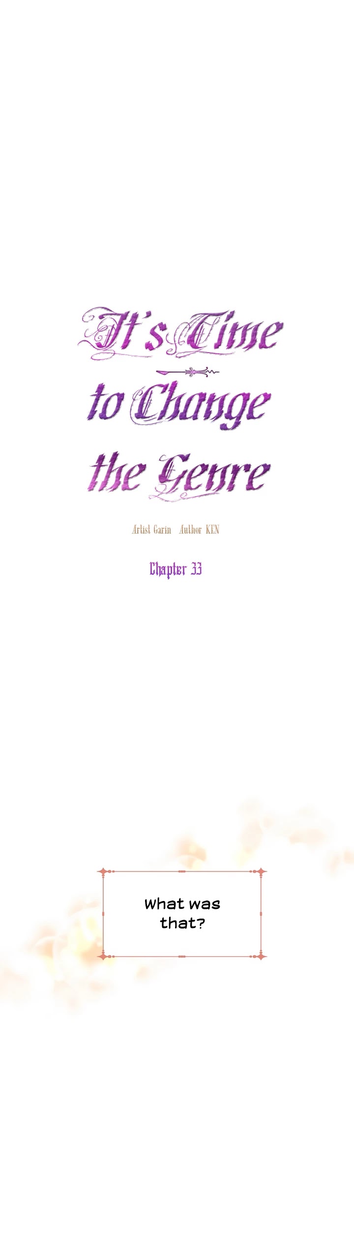 It’s Time to Change the Genre Chapter 33 page 15 - Chapter 33