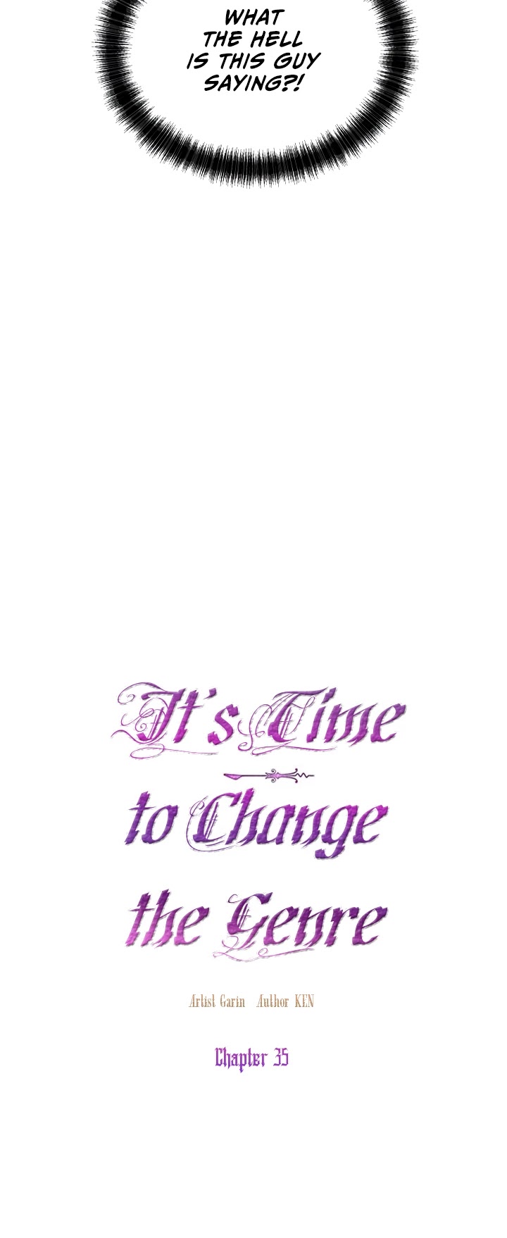 It’s Time to Change the Genre Chapter 35 page 3 - Chapter 35
