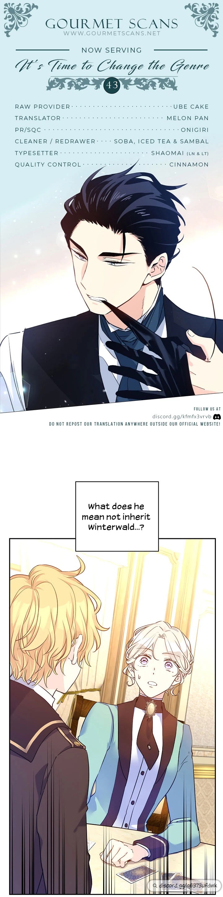 It’s Time to Change the Genre Chapter 43 page 1 - Chapter 43
