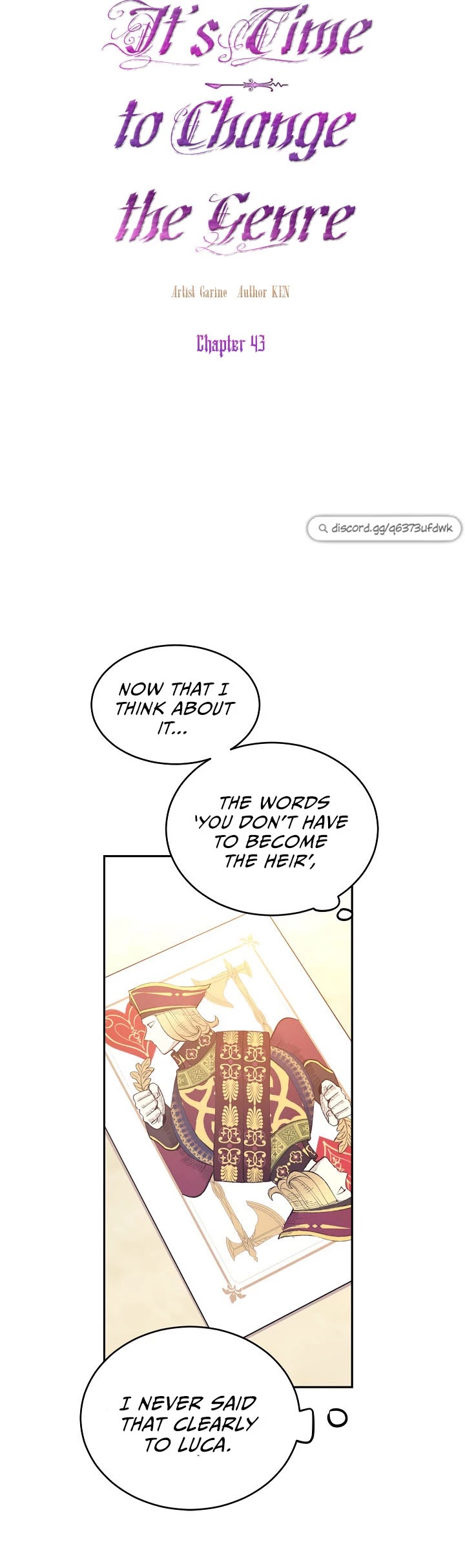 It’s Time to Change the Genre Chapter 43 page 11 - Chapter 43
