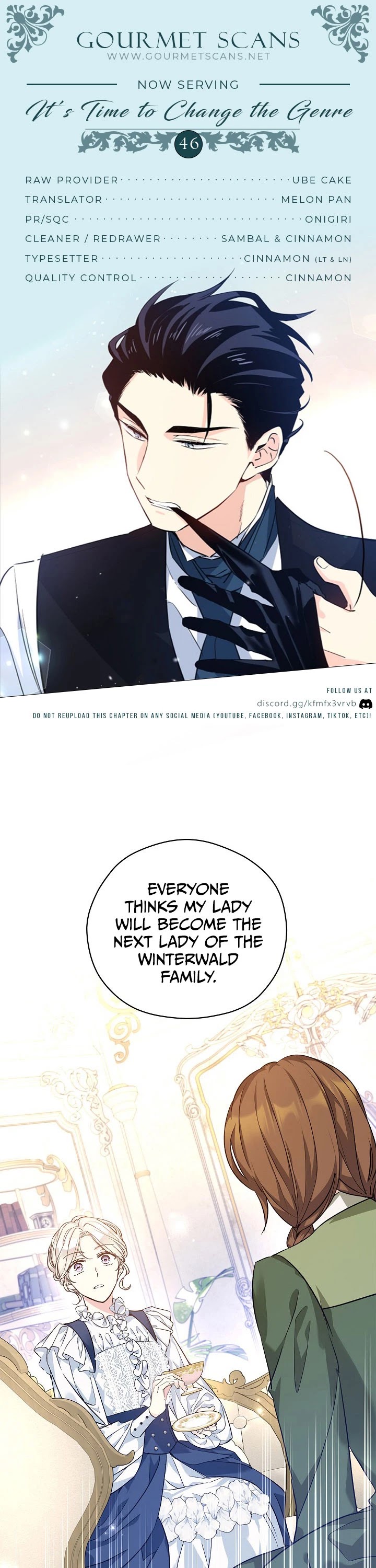 It’s Time to Change the Genre Chapter 46 page 1 - Chapter 46