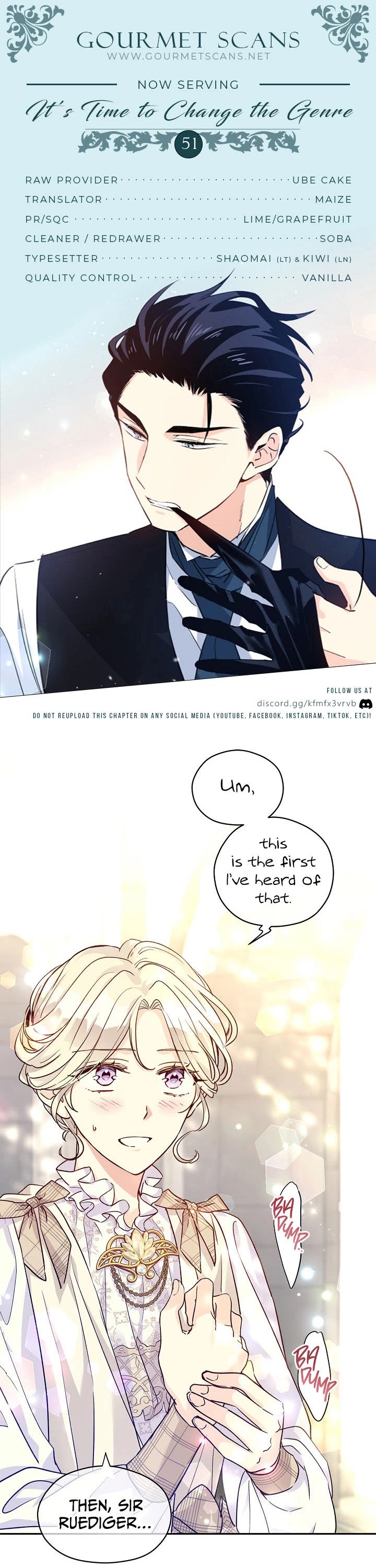 It’s Time to Change the Genre Chapter 51 page 1 - Chapter 51