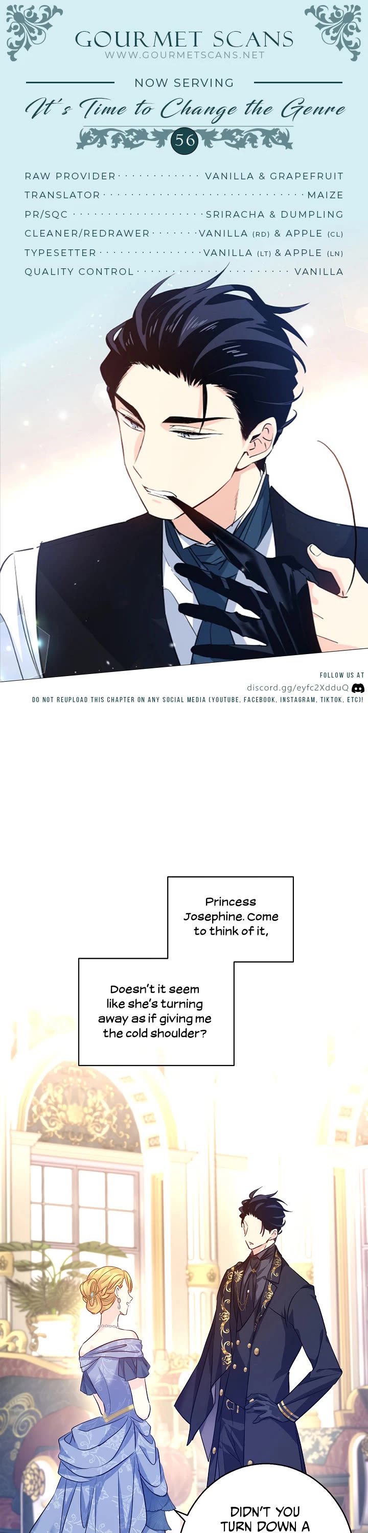 It’s Time to Change the Genre Chapter 56 page 1 - Chapter 56