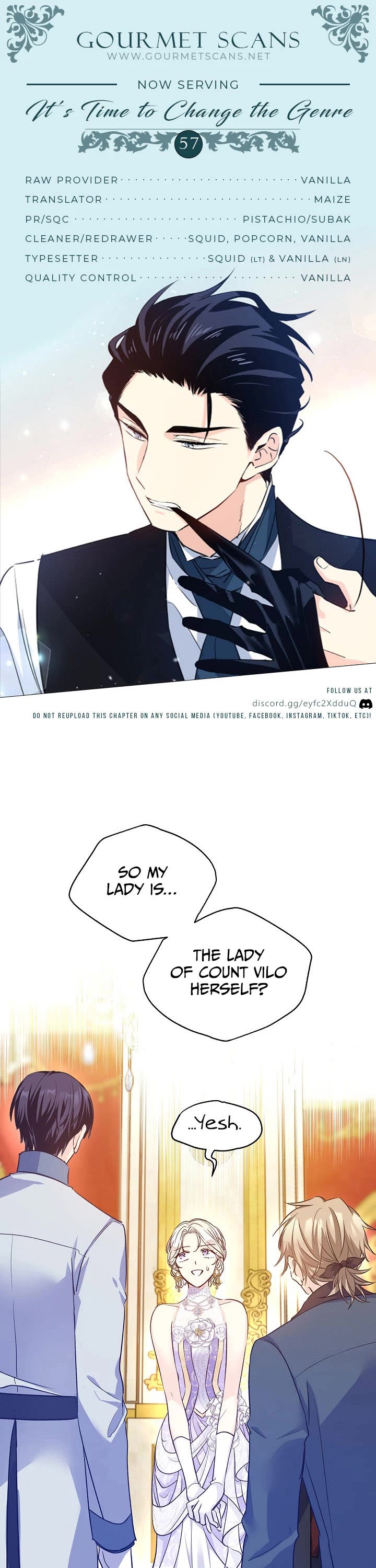 It’s Time to Change the Genre Chapter 57 page 1 - Chapter 57