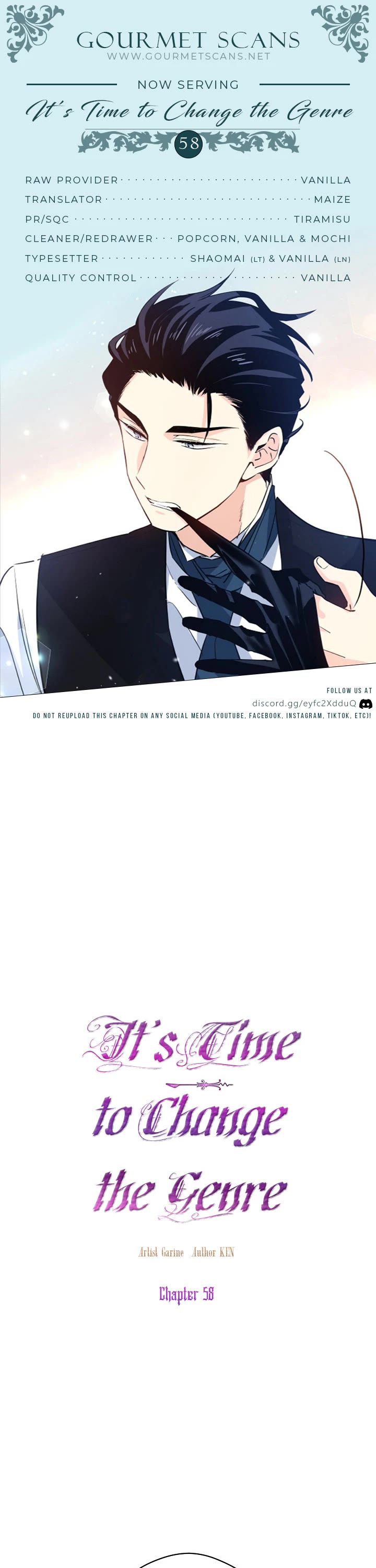 It’s Time to Change the Genre Chapter 58 page 1 - Chapter 58