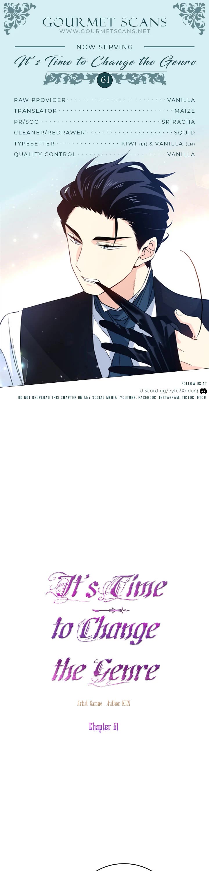 It’s Time to Change the Genre Chapter 61 page 1 - Chapter 61